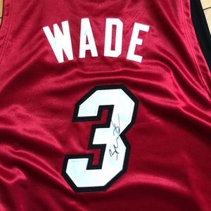 Autographed Dwyane Wade Heat Jersey